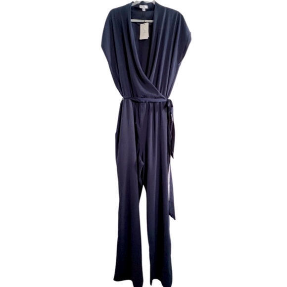 H by Halston Pants - H by Halston Wrap Top Jumpsuit NWT Pure Elegance